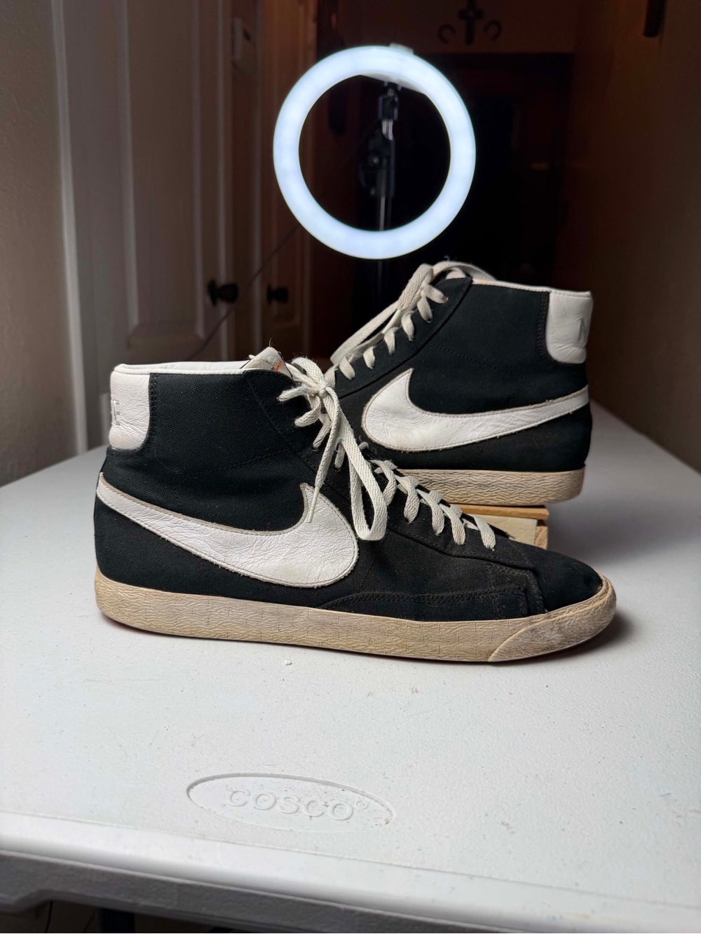 Sample tag Nike Blazer Shoes Mens sz 12 Suede Classic Basketball